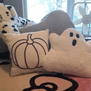 Ghost and Pumpkin Decorative Pillows